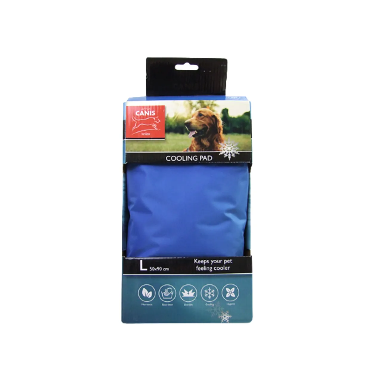 Active Canis kølemåtte til hund L 50 x 90 cm blå